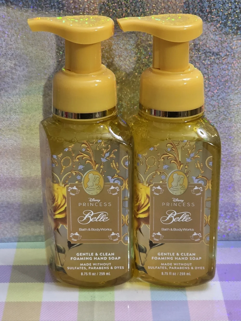 Bath & Body Works Disney Princess Belle Foaming Hand Soap Set of 2 NEW RARE